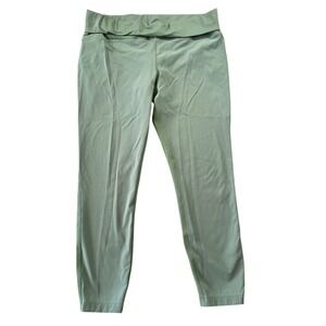 Lululemon 14 License to Train High-Rise Tight Logo Waistband Grey Eucalyptus